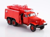 Масштабная модель 1:43 Пожарный автомобиль химического пенного тушения ПМЗ-16В на шасси 6х6 ЗиЛ-157, красный, Start Scale Models (SSM)